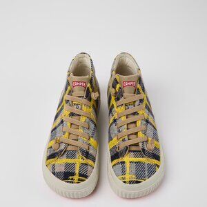 NEW CAMPER Peu Roda Sneaker Booties IN Yellow Multi for women 1225 8t4